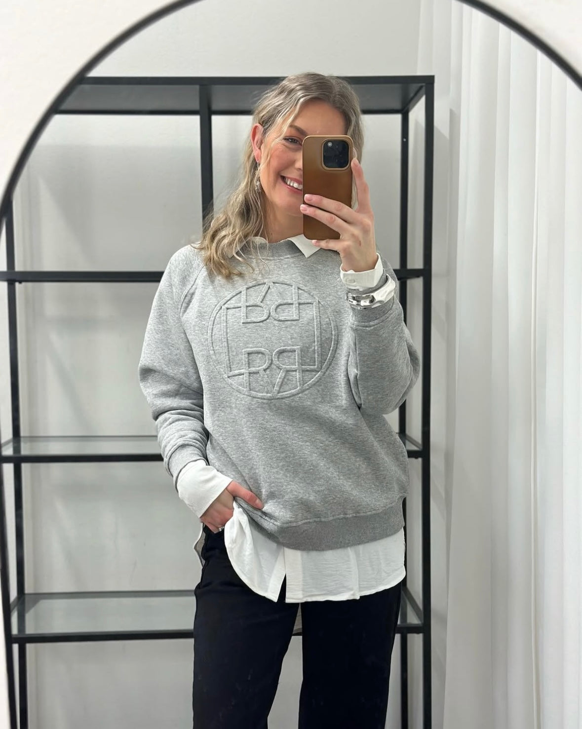 LEVETÉ - NUKA SWEATSHIRT - GREY