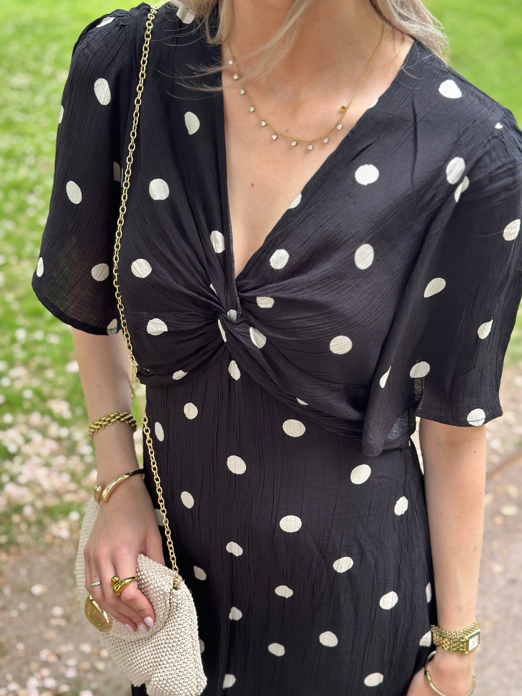 COSY HOUSE - DOT DRESS - BLACK