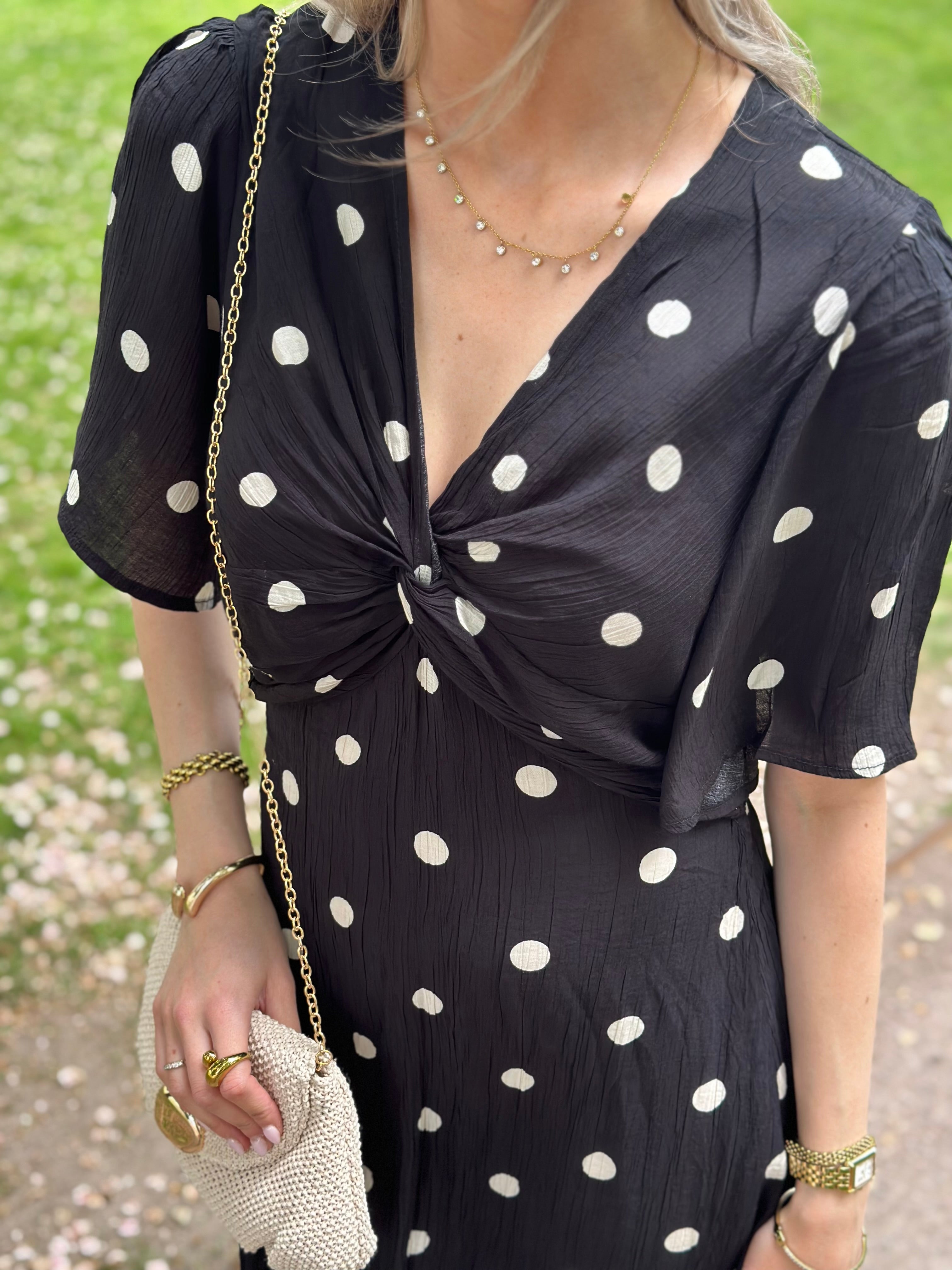 COSY HOUSE - DOT DRESS - BLACK