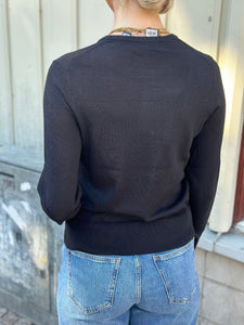 SELECTED FEMME - THEA LS MERINO KNIT - BLACK