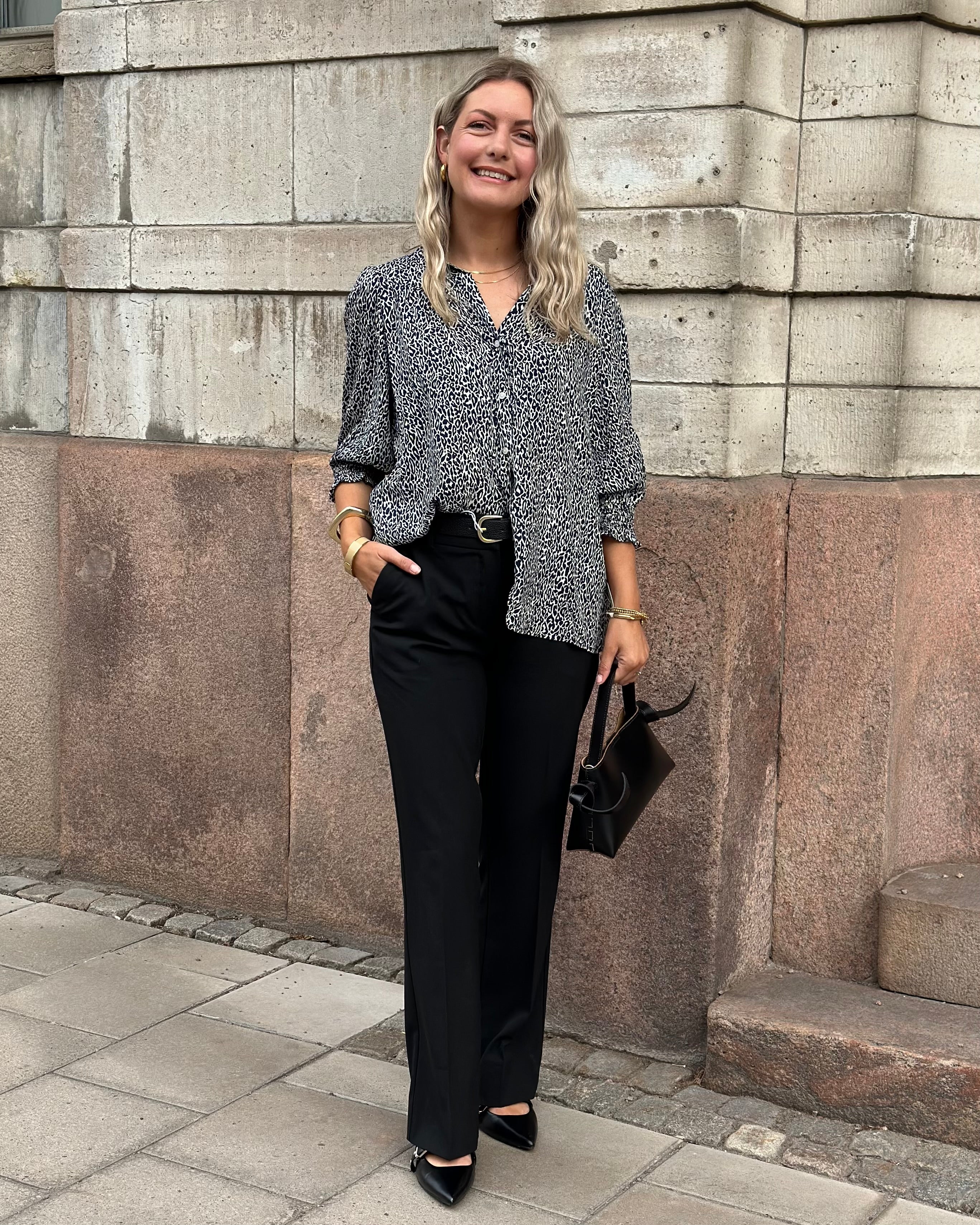 ONLY - RAYA 3/4 SHIRT - NIGHT SKY/LOUI LEO