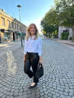 Ladda upp bild till gallerivisning, SOAKED - KAYLEE PU KICKFLARE PANTS - BLACK
