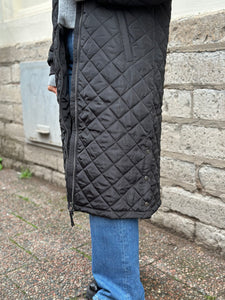 ONLY - JESSICA QUILTED COAT X-LONG - BLACK