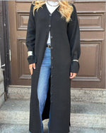 Ladda upp bild till gallerivisning, VEROMODA - NINNA LS V-NECK KNT DRESS - BLACK

