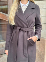 Ladda upp bild till gallerivisning, VEROMODA - FORTUNEAYA XTRA LONG COAT - CHOCOLATE TORTE
