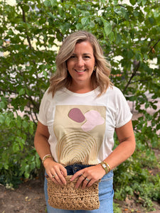 ONLY - 30 FELUCA TEE - CLOUD DANCER/SUNNY SIDE