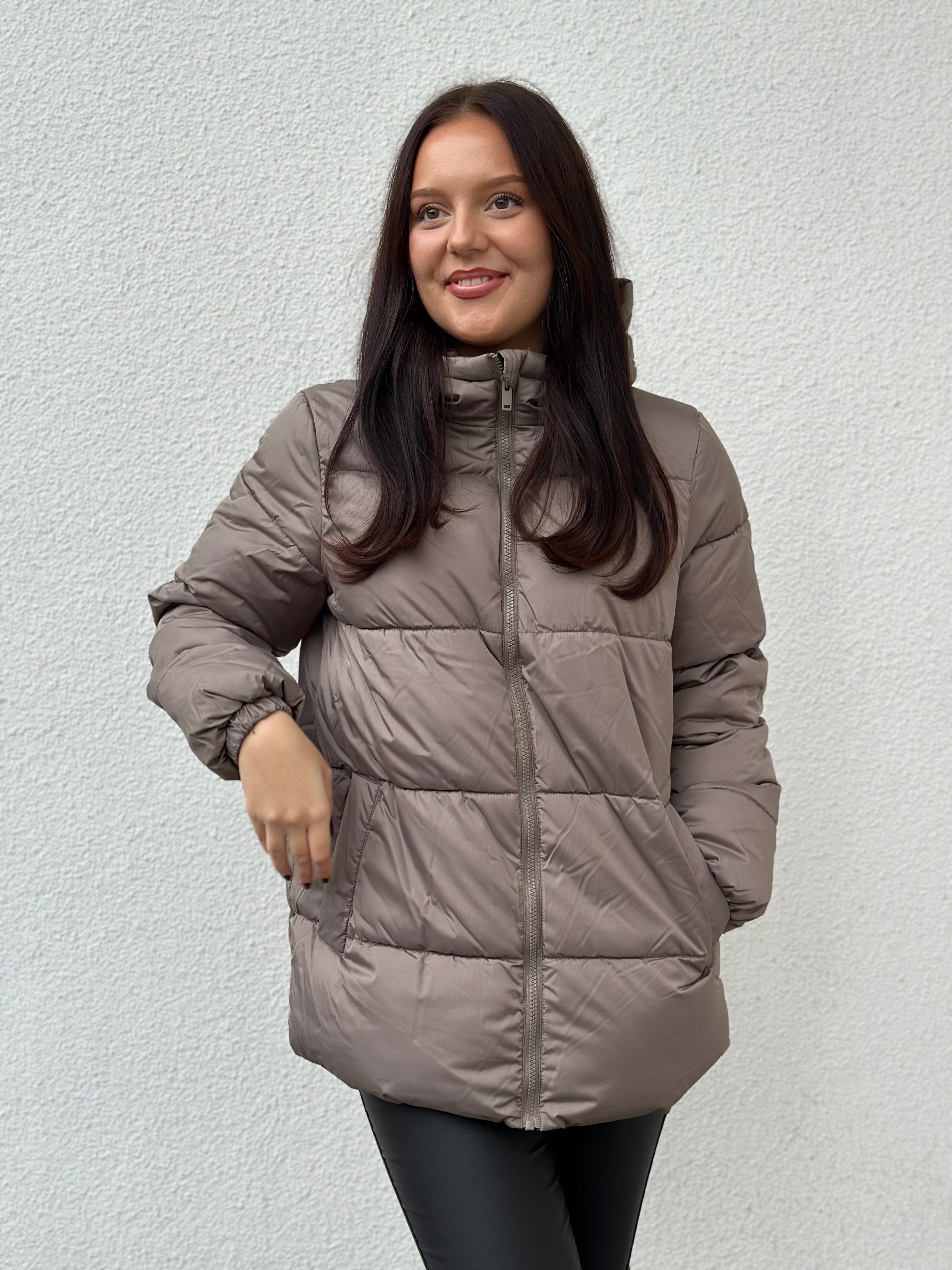 PIECES - MADDIE PUFFER JACKET - MOREL