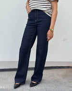Ladda upp bild till gallerivisning, VERO MODA - TESSA HR WIDE JEANS RA369 - DARK BLUE DENIM/RINSE
