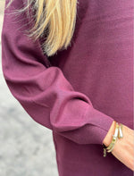 Ladda upp bild till gallerivisning, VEROMODA - NANCY LS FUNNEKNECK DRESS - WINETASTING
