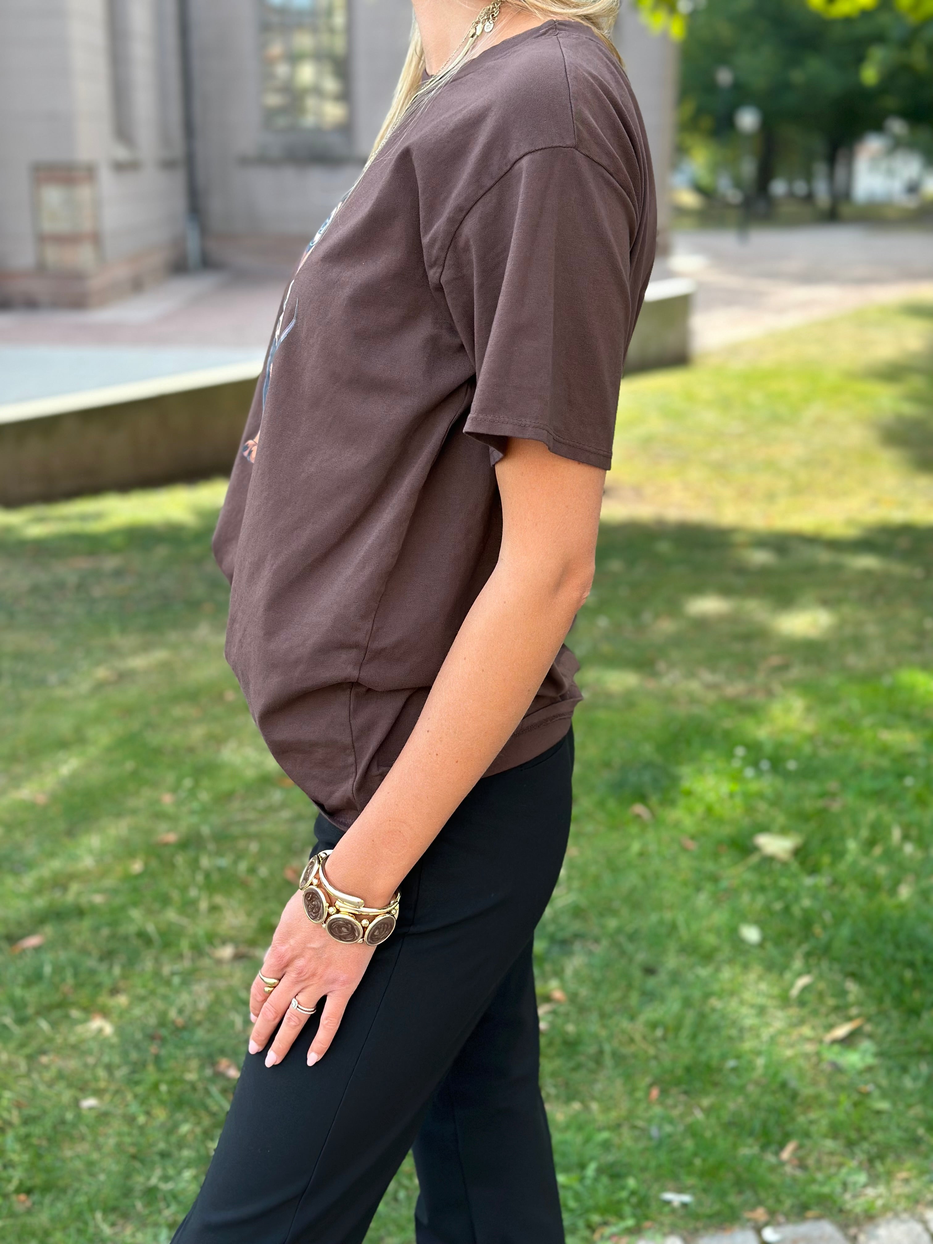 MARTA - INGE T-SHIRT 0532 - CHOCOLATE