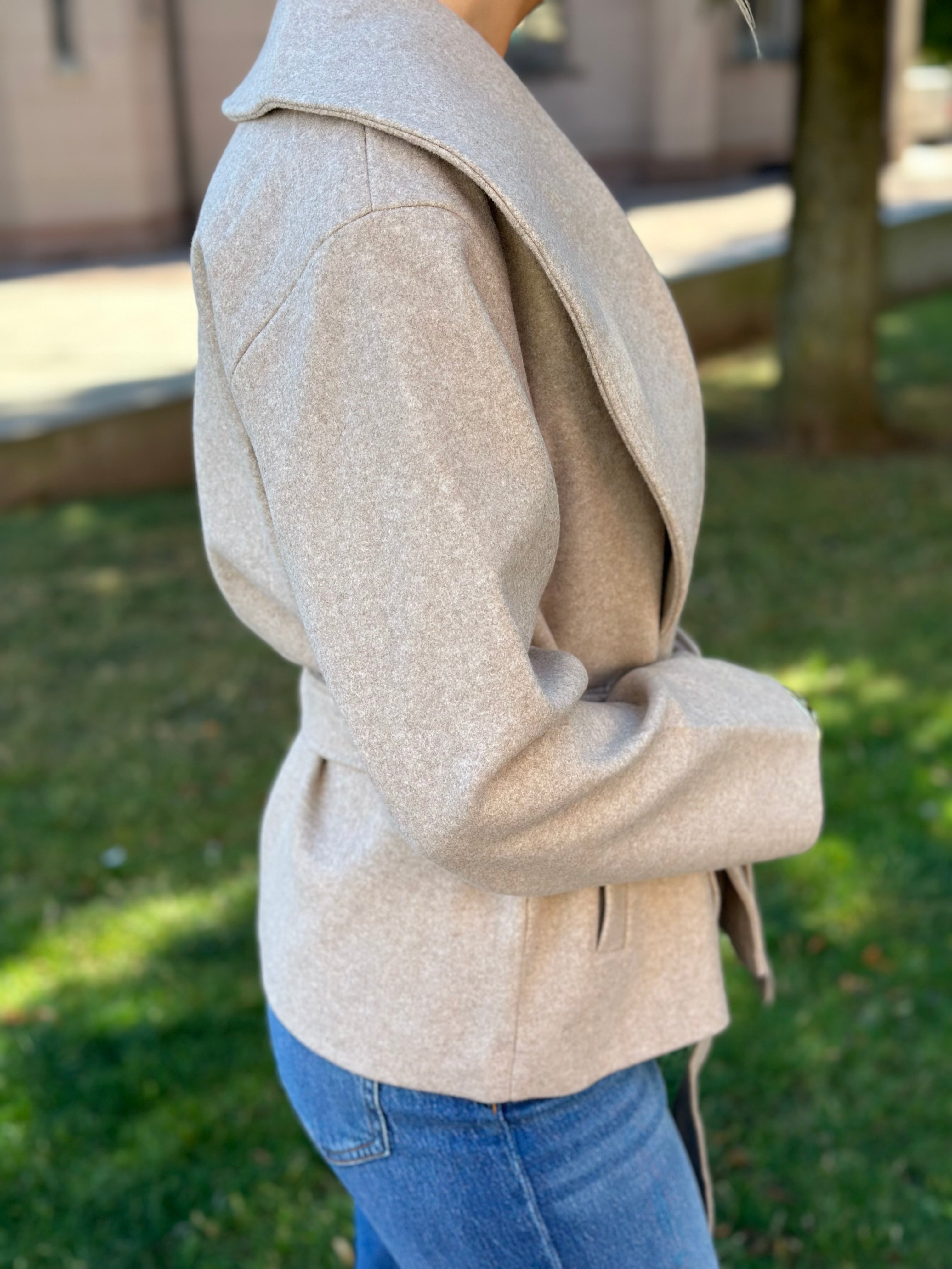 ONLY - AUGUSTA LIFE SHORT COAT - FUNGI/MELANGE