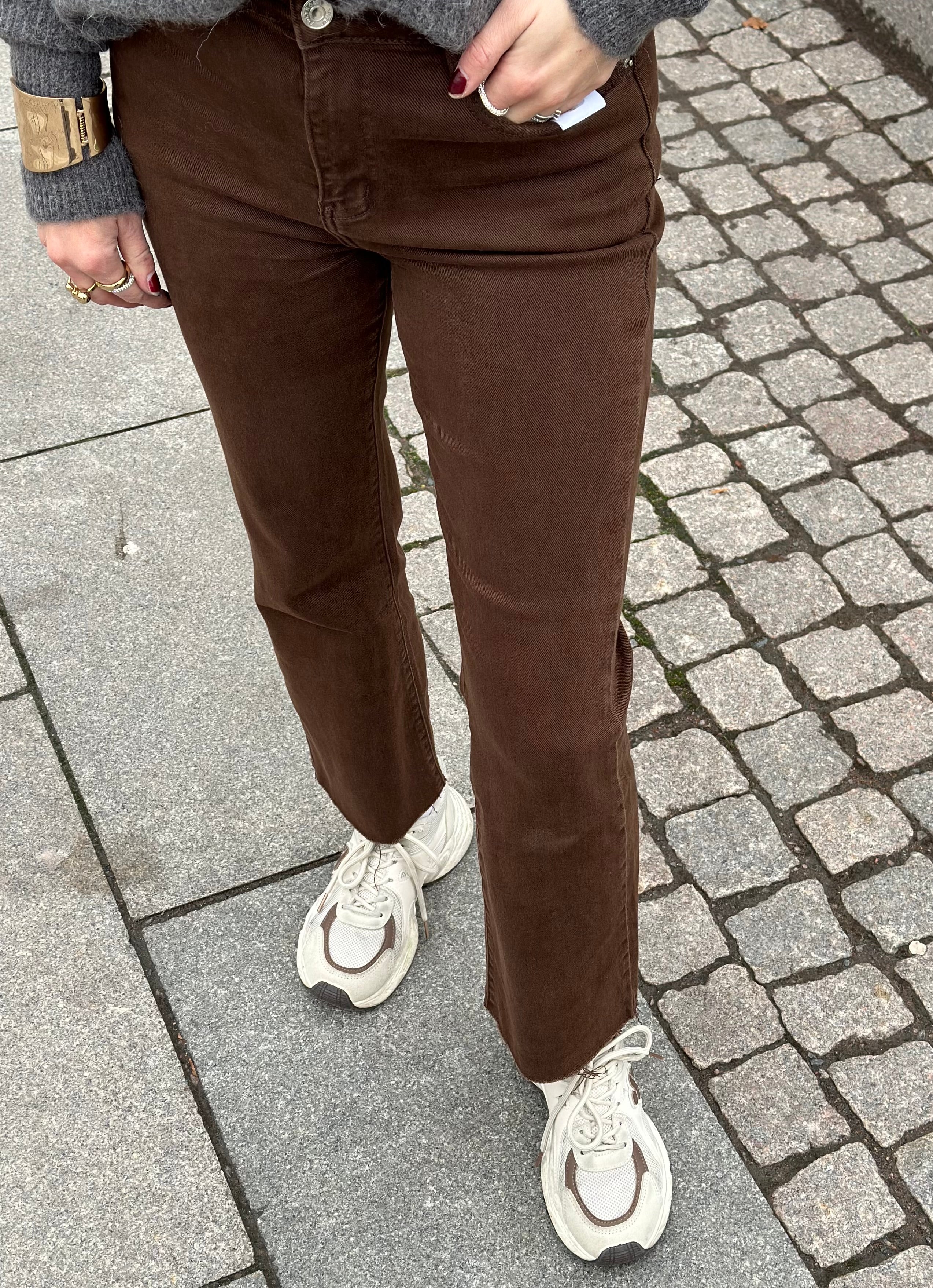 COSY HOUSE - FLARED JEANS - BROWN Y630614#