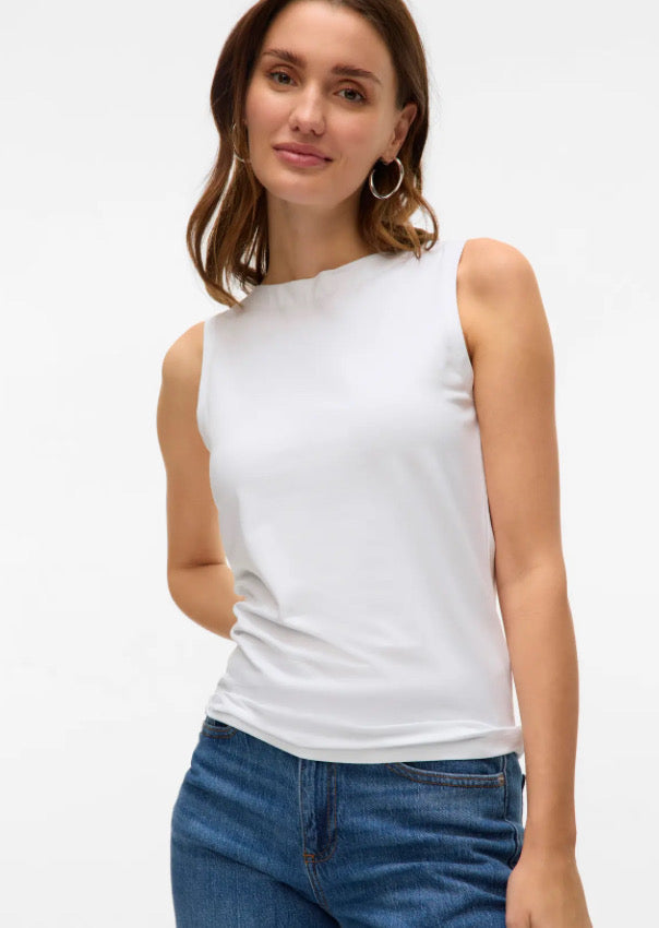 VEROMODA - PANDA MODAL SL TOP - WHITE