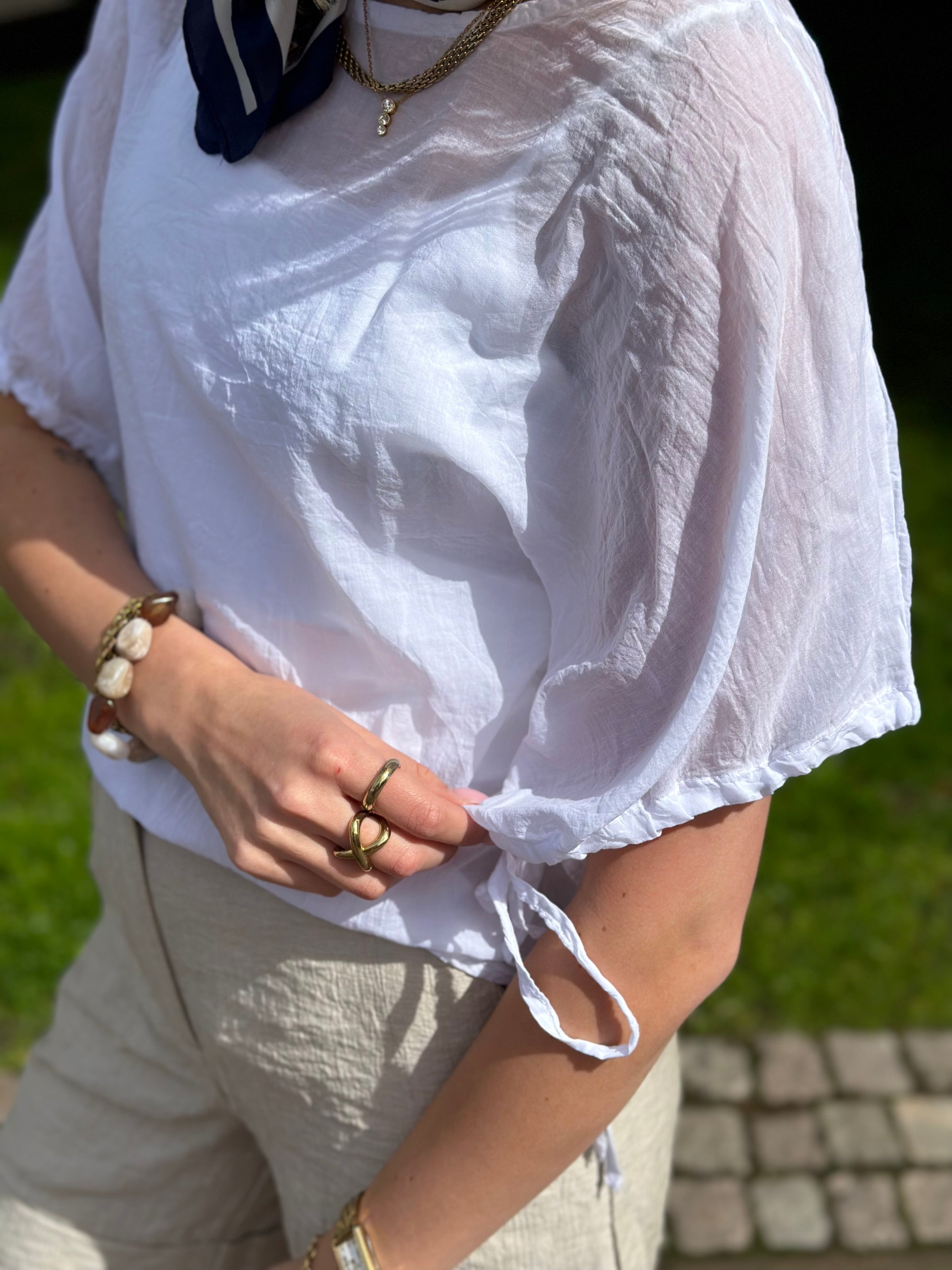 MARTA - ANNALISE BLOUSE 2383 - WHITE