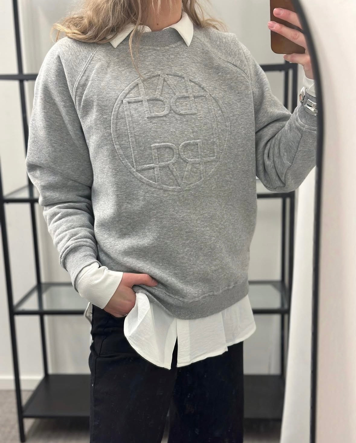 LEVETÉ - NUKA SWEATSHIRT - GREY