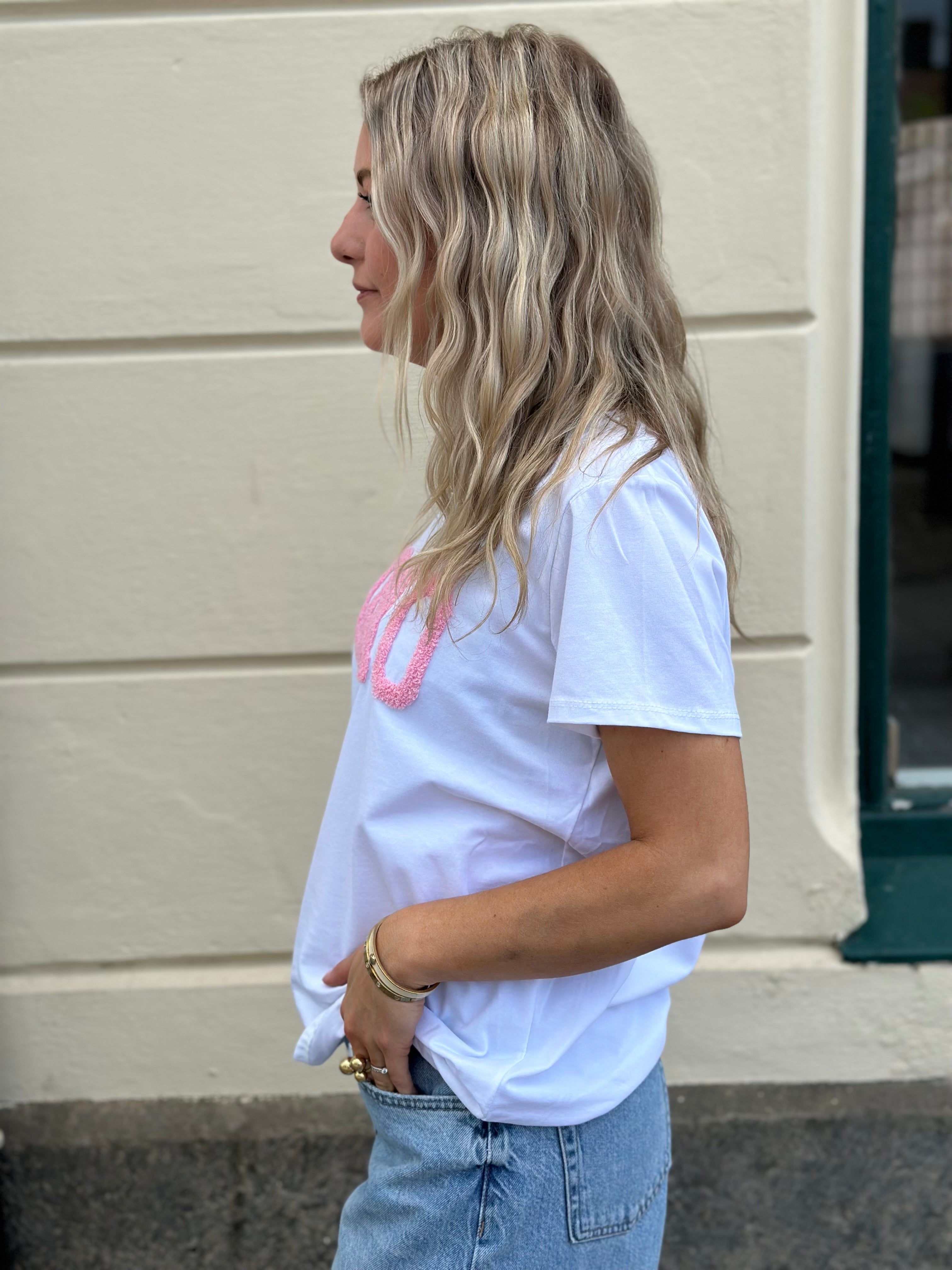 MARTA - SOHO T-SHIRT 84275 - WHITE/BABY