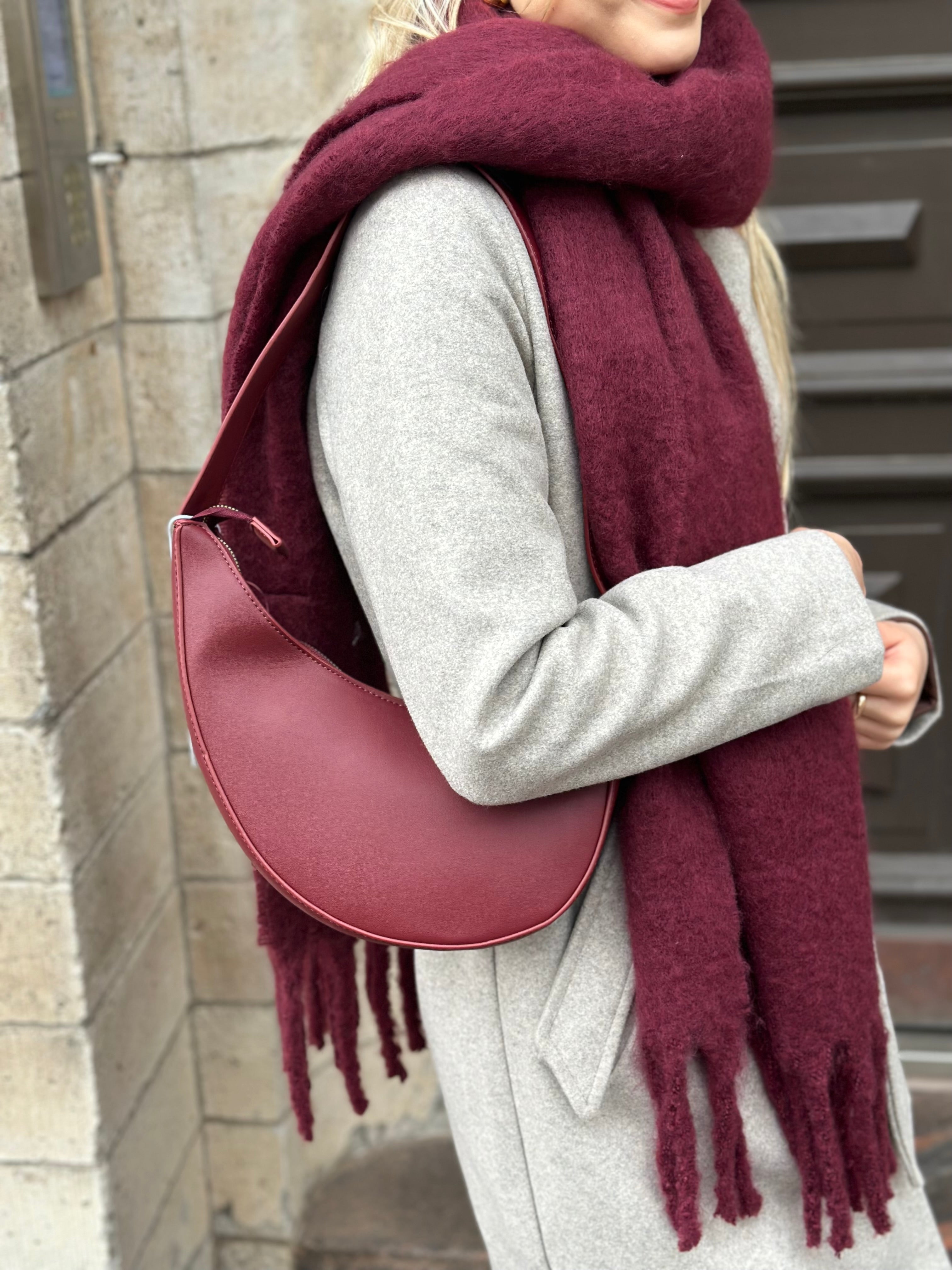 PIECES - NIKITA LONG SCARF - TAWNY PORT