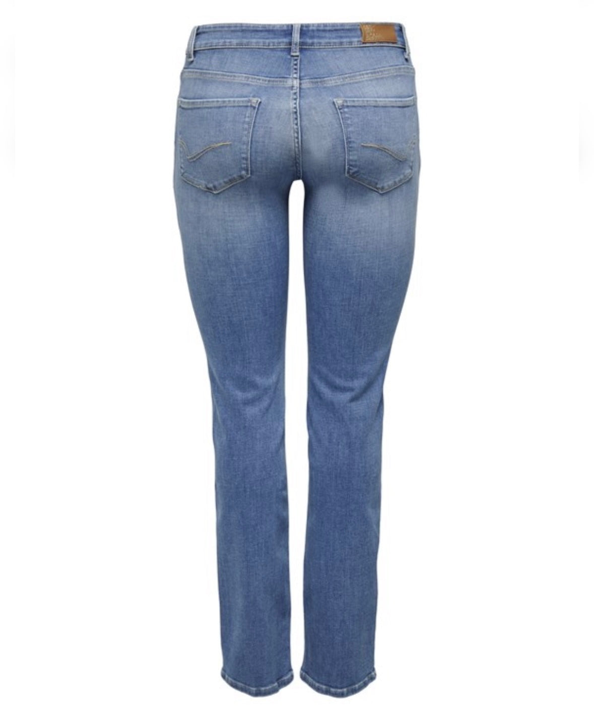 ONLY - ALICIA REG STRT DNM DOT568 - MEDIUM BLUE DENIM