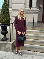 Ladda upp bild till gallerivisning, ONLY - PERY L/S LONG DRESS BOST NECK - WINETAISTING
