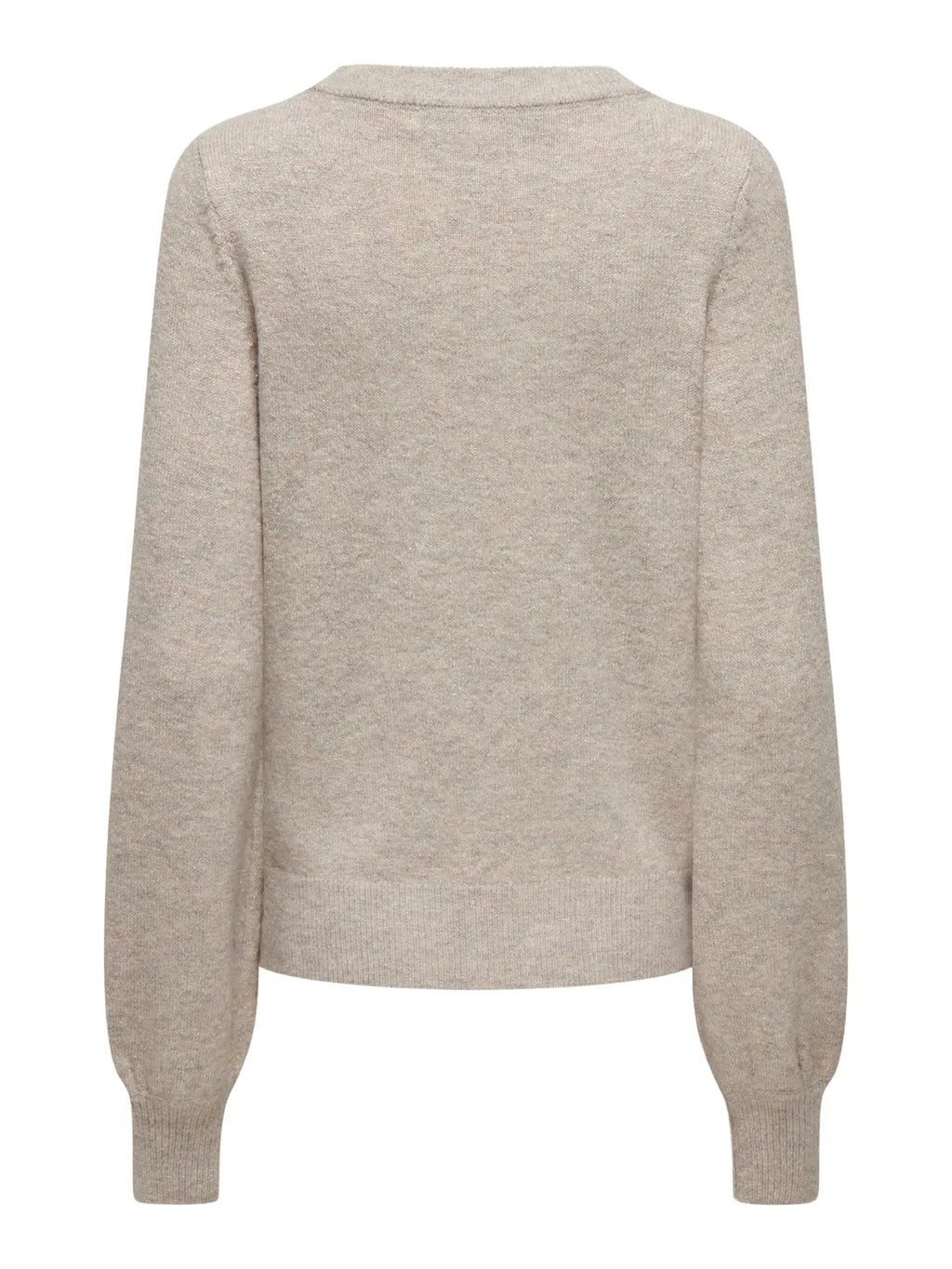 JDY - RUE GLITTER L/S BOAT PULLOVE - CHATEAU GREY MELANGE / GLITTER