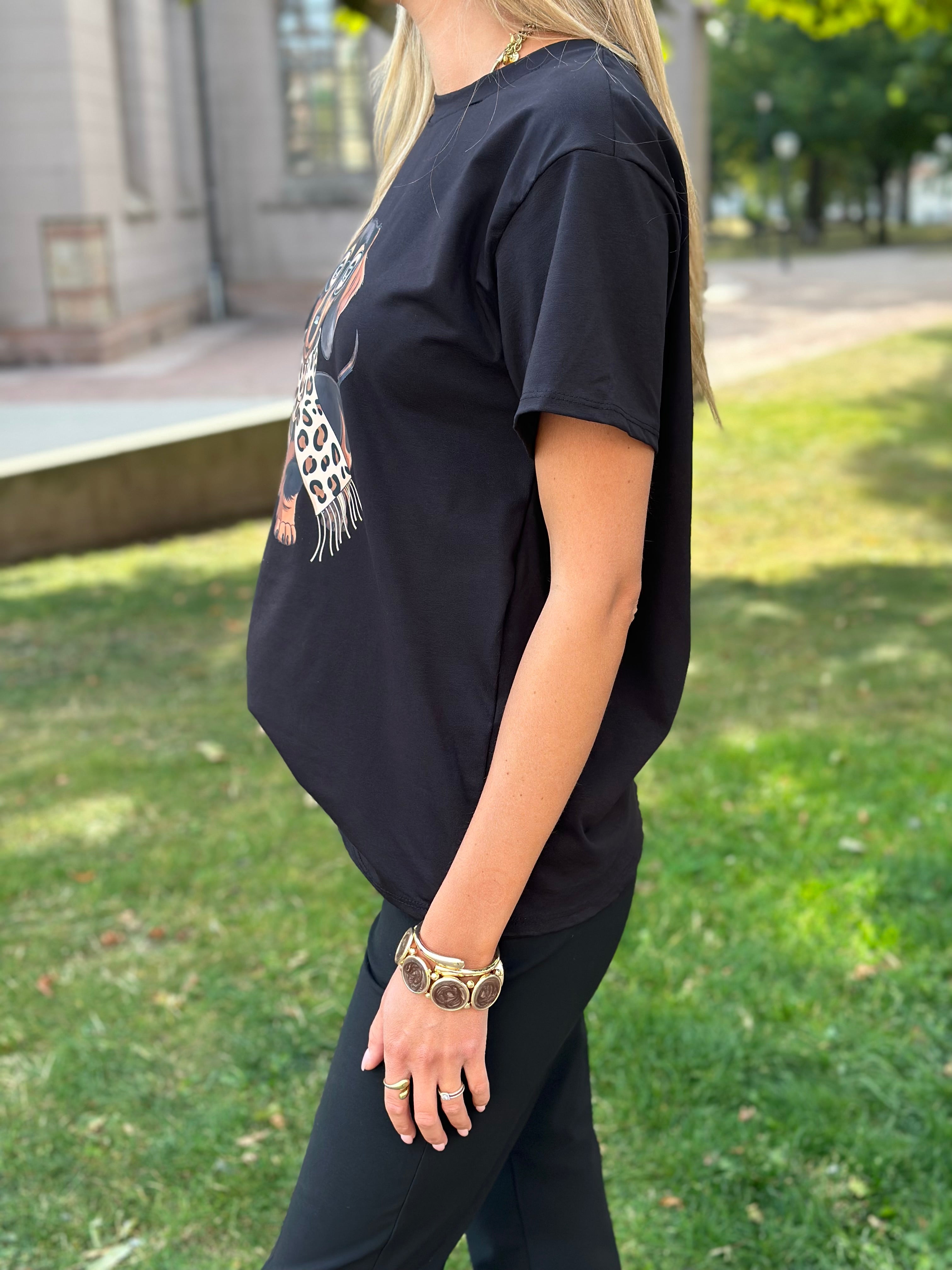 MARTA - INGE T-SHIRT 0532 - BLACK