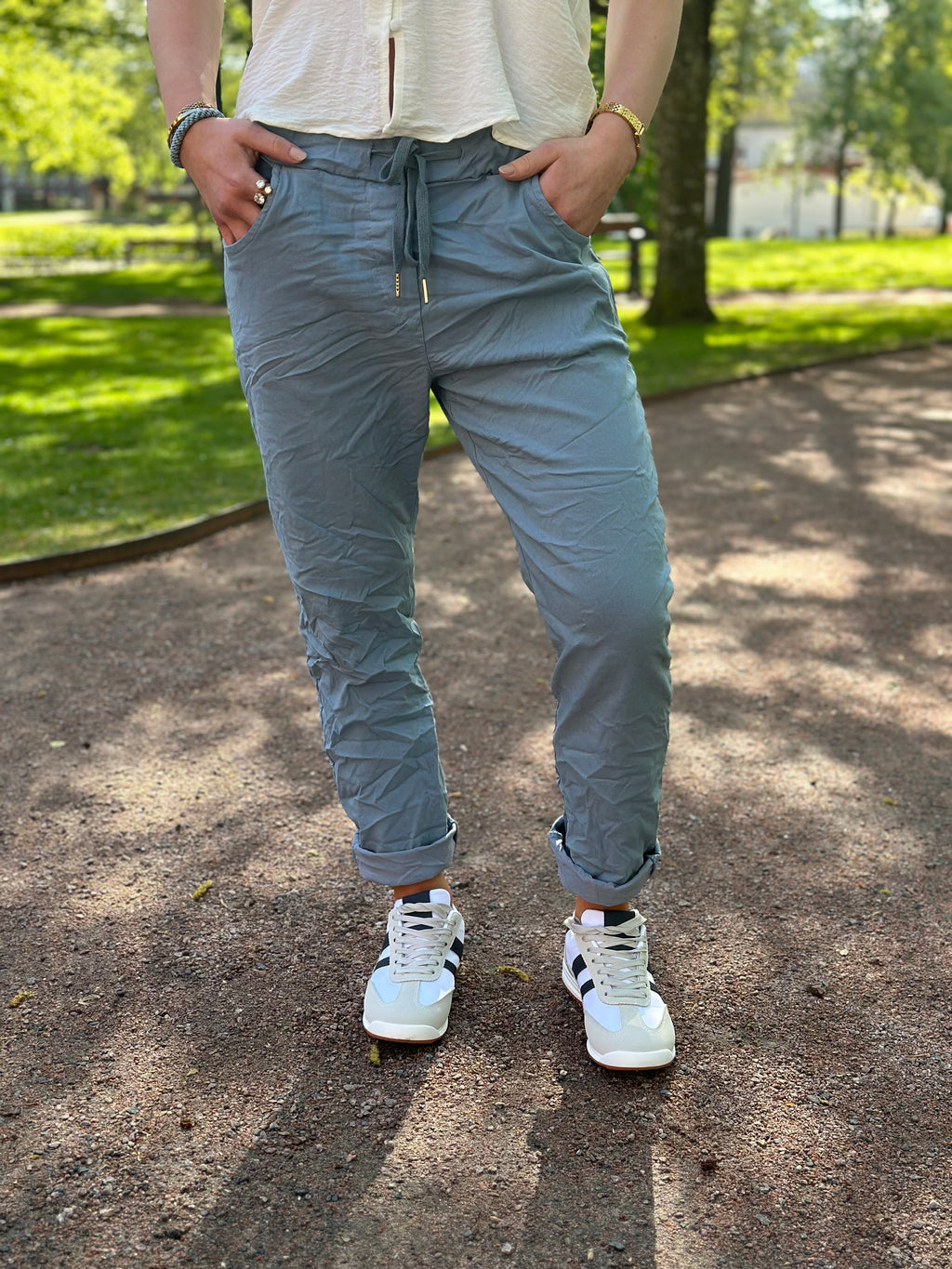 MARTA - BYXA 68702 - JEANS BLUE