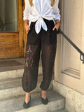 JDY - JULIA LACE BALLOON PANT - BLACK