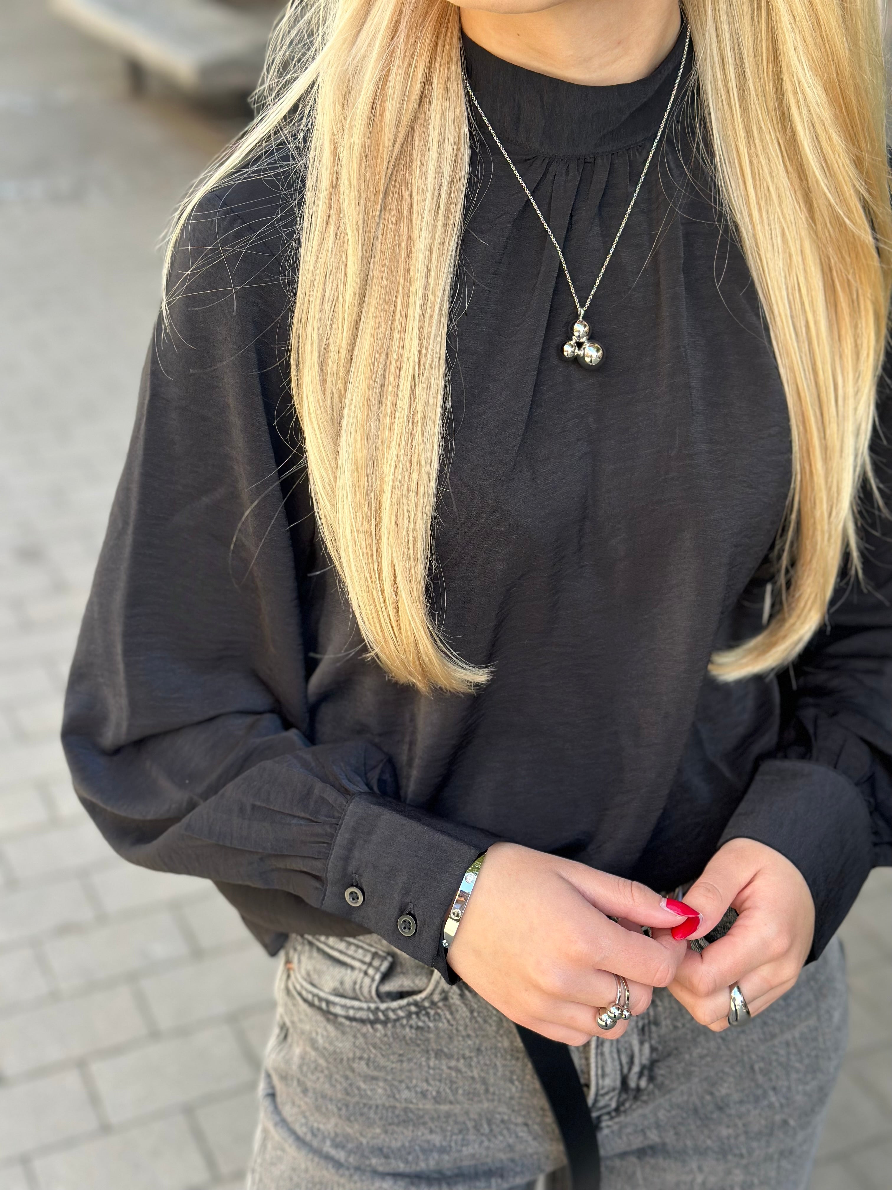 JDY - AYA LS HN TOP - BLACK