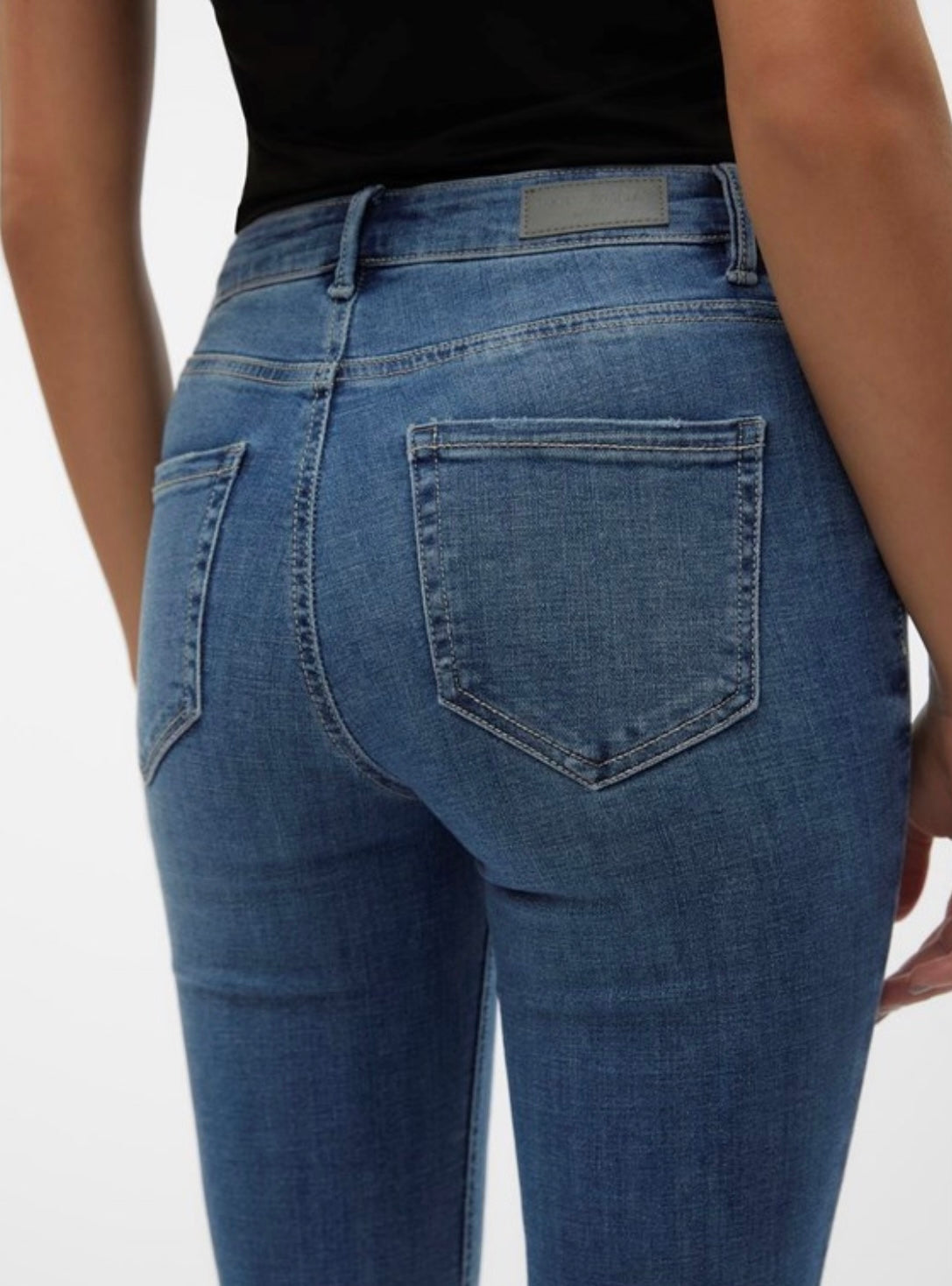 VERO MODA - FLASH MR FLARED JEANS LI347 - MEDIUM BLUE DENIM