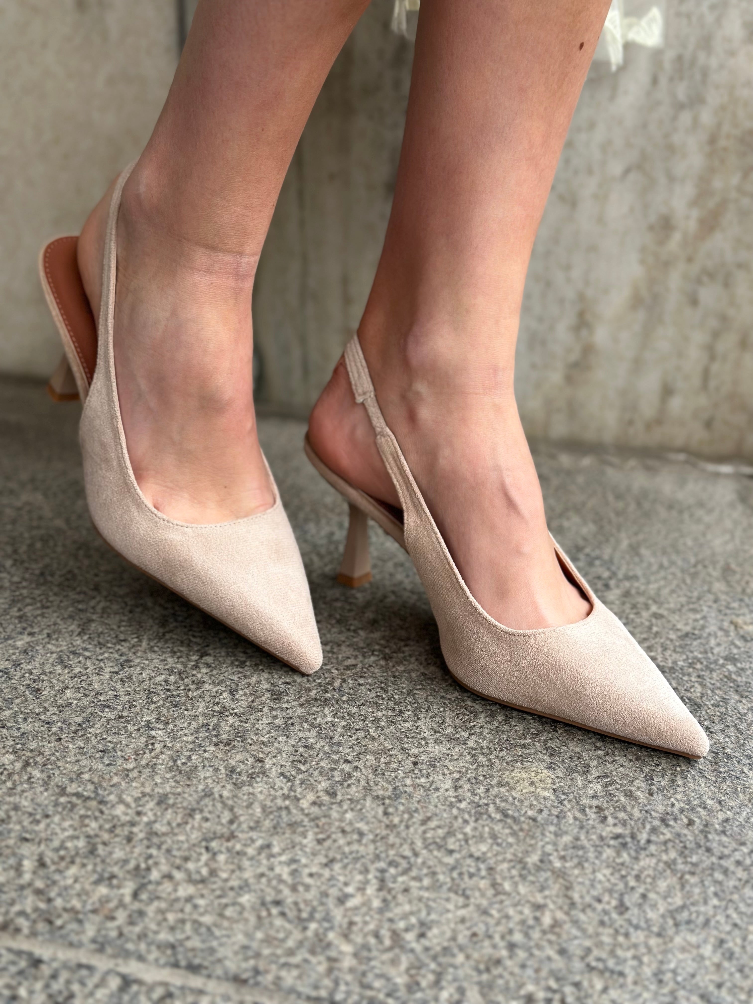 MARTA - KLACKSKOR P1523 - BEIGE