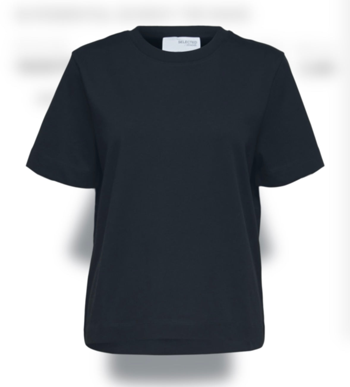 SELECTED FEMME - ESSENTIAL SS BOXY TEE - DARK SAPPHIRE
