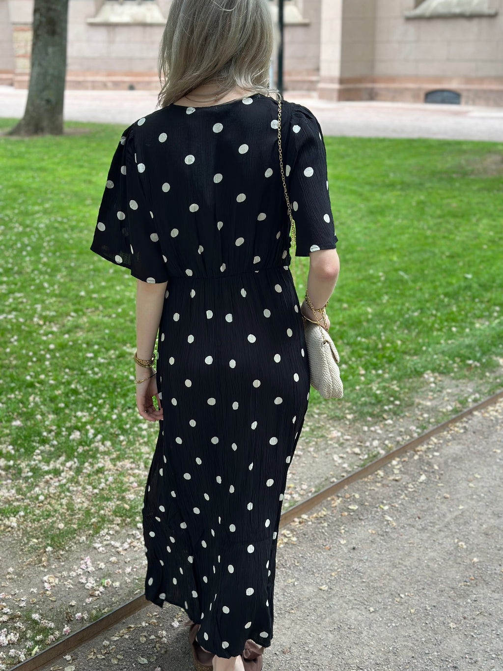 COSY HOUSE - DOT DRESS - BLACK