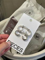 Ladda upp bild till gallerivisning, PIECES - SIA 2-PACK EARRINGS - SILVER
