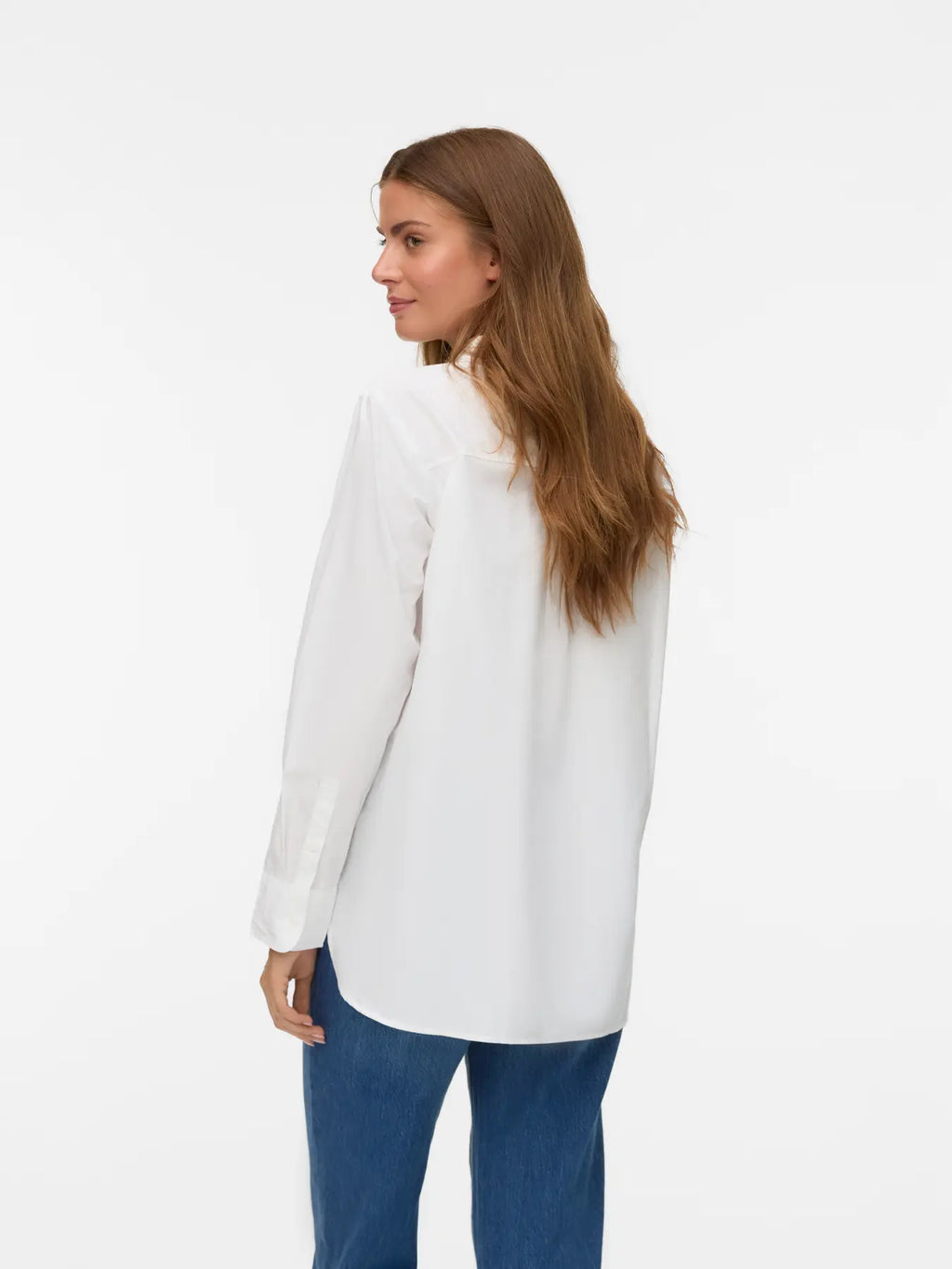 VEROMODA - ELINA LS SHIRT - BRIGHT WHITE