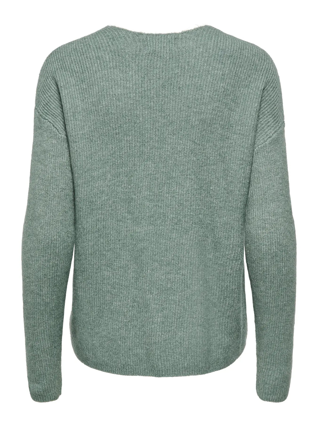 ONLY - CAMILLA V-NECK L/S PULLOVER KNIT - LAUREL WREATH MELANGE