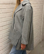 Ladda upp bild till gallerivisning, ONLY - NANCY LIFE LOOSE COAT - MEDIUM GREY MELANGE
