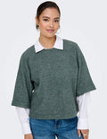 ONLY - SIMONI 3/4 PULLOVER - BALSAM GREEN