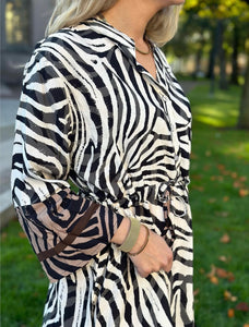 GEMINI - KLÄNNING - ZEBRA