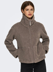 ONLY - MEGAN TEDDY JACKET - WALNUT