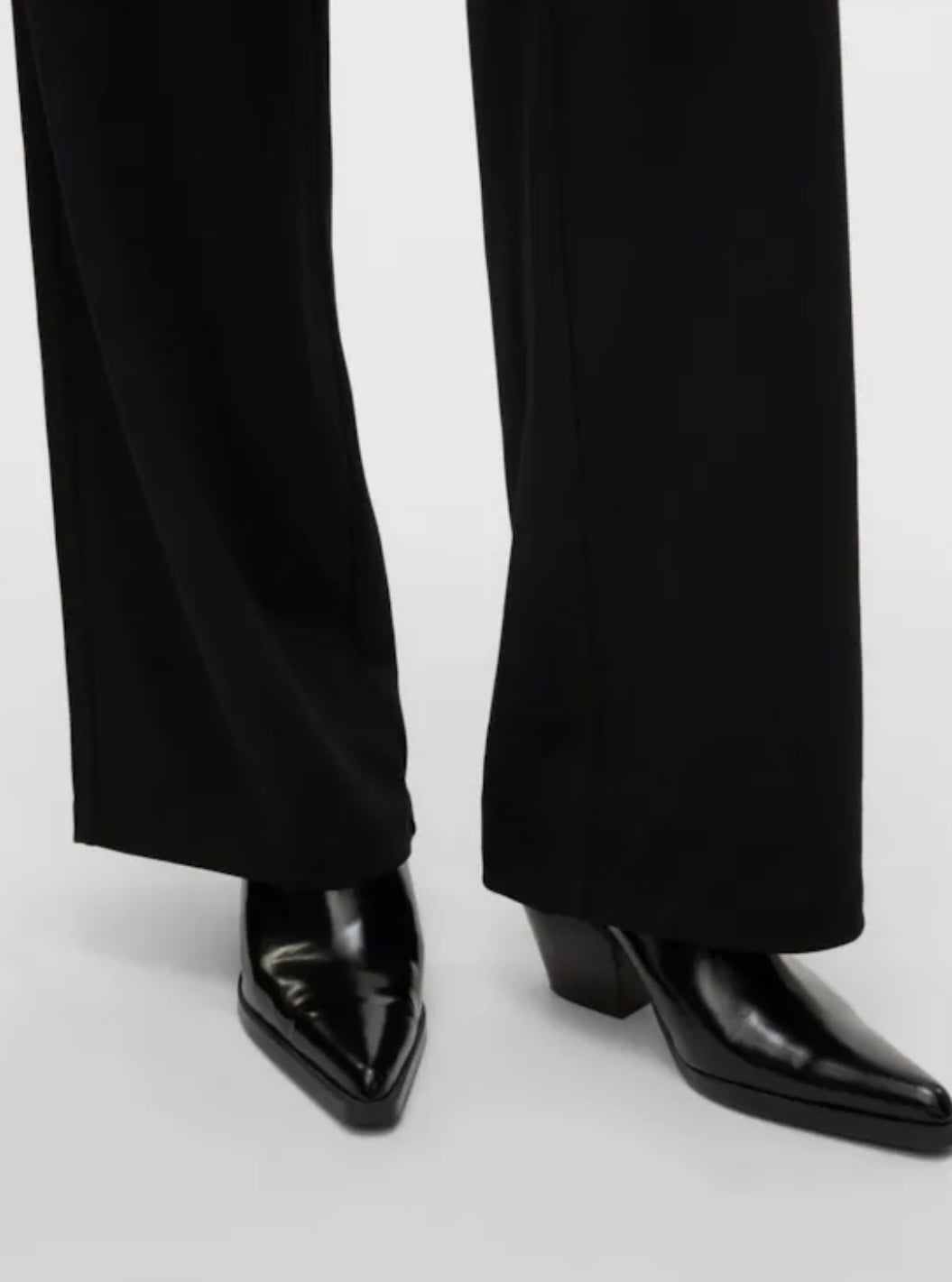 VERO MODA - BERLIN ZAMIRA MW WIDE PANT - BLACK