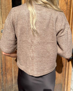 Ladda upp bild till gallerivisning, ONLY - CAMILLA S/S CARDIGAN KNIT - CARIBOU/MELANGE
