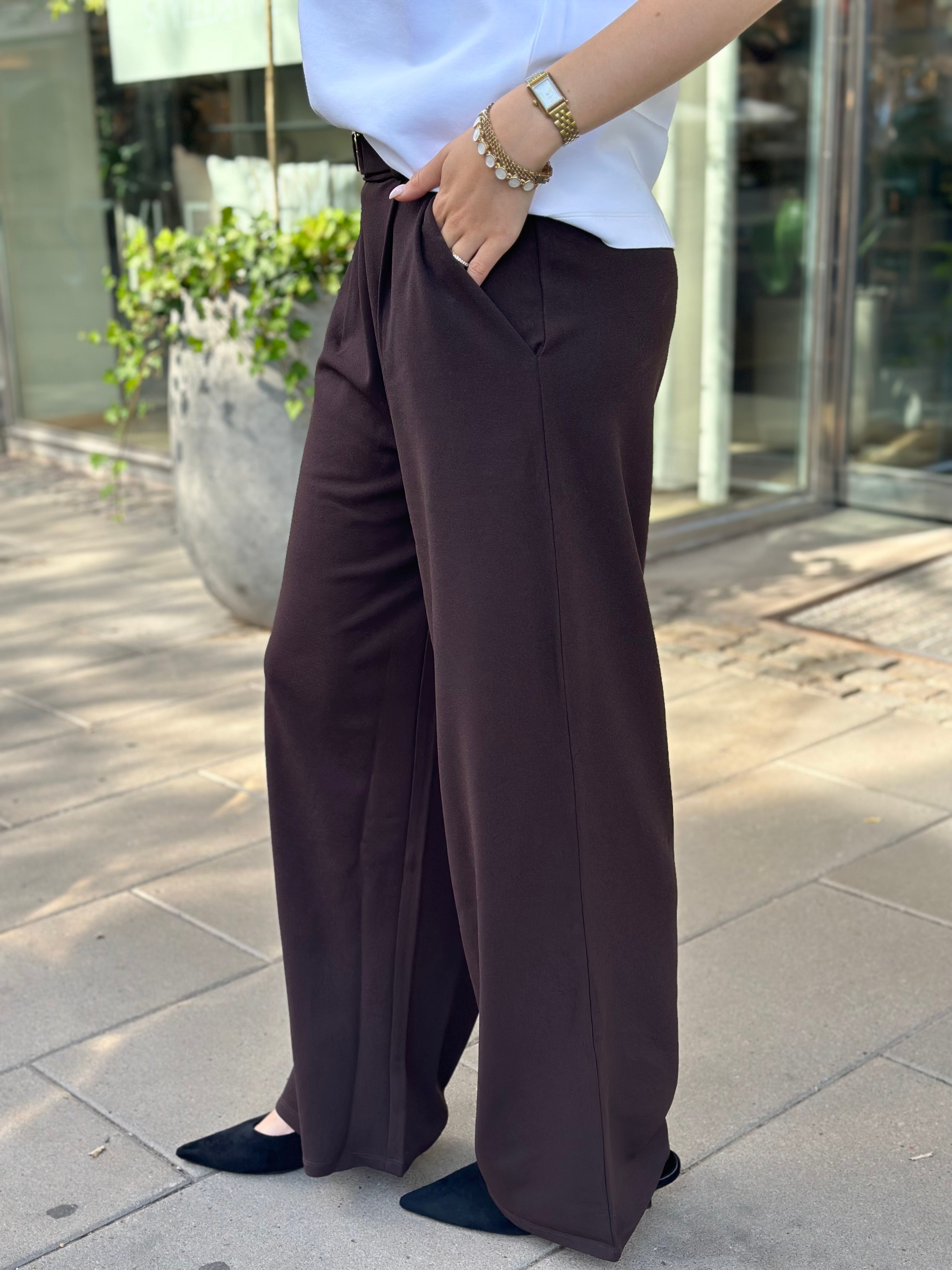 JDY - GEGGO LIFE BELT PANT - COCOLATE TORTE/BELT