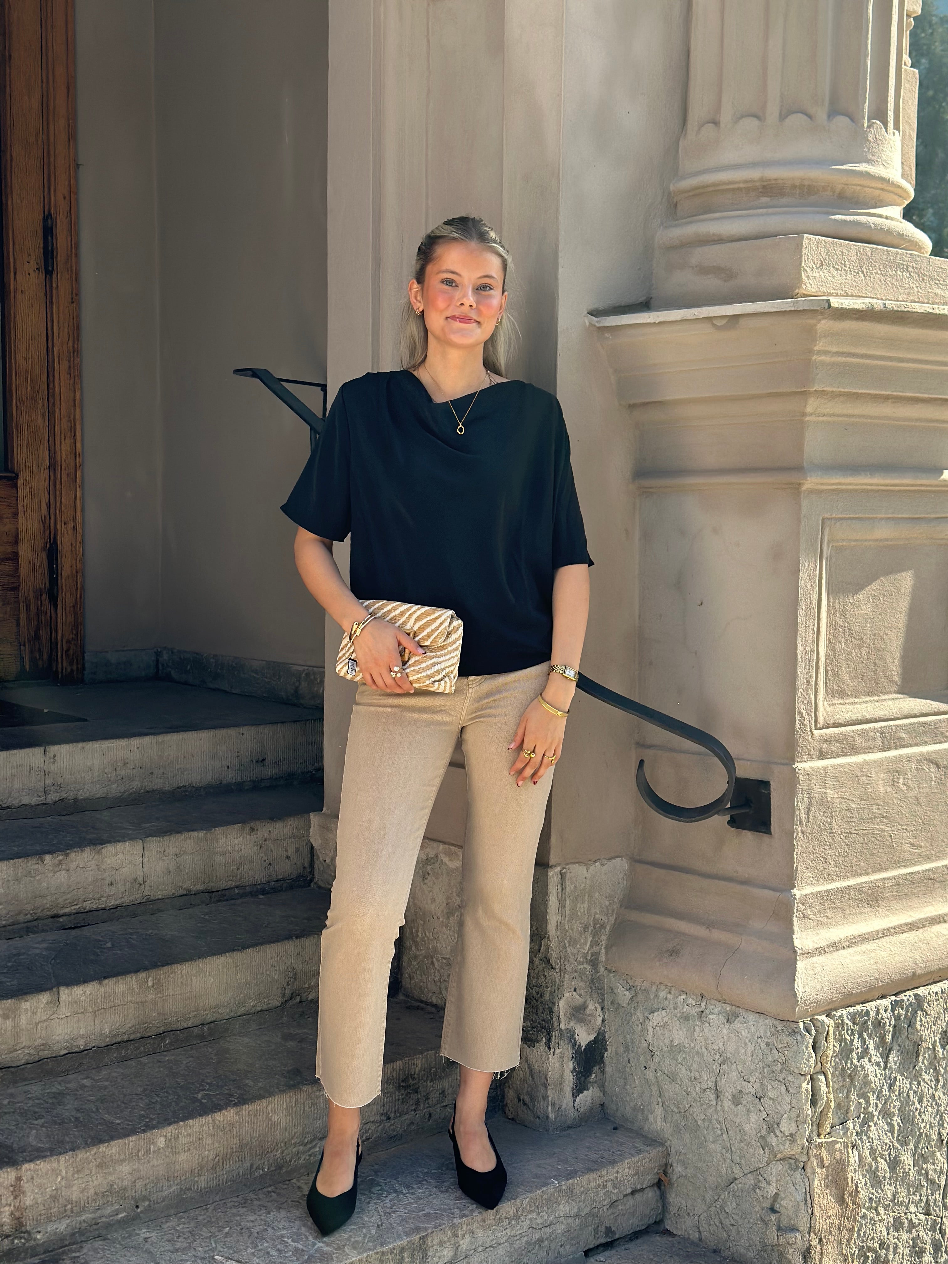 COSY HOUSE - FLARED JEANS - BEIGE