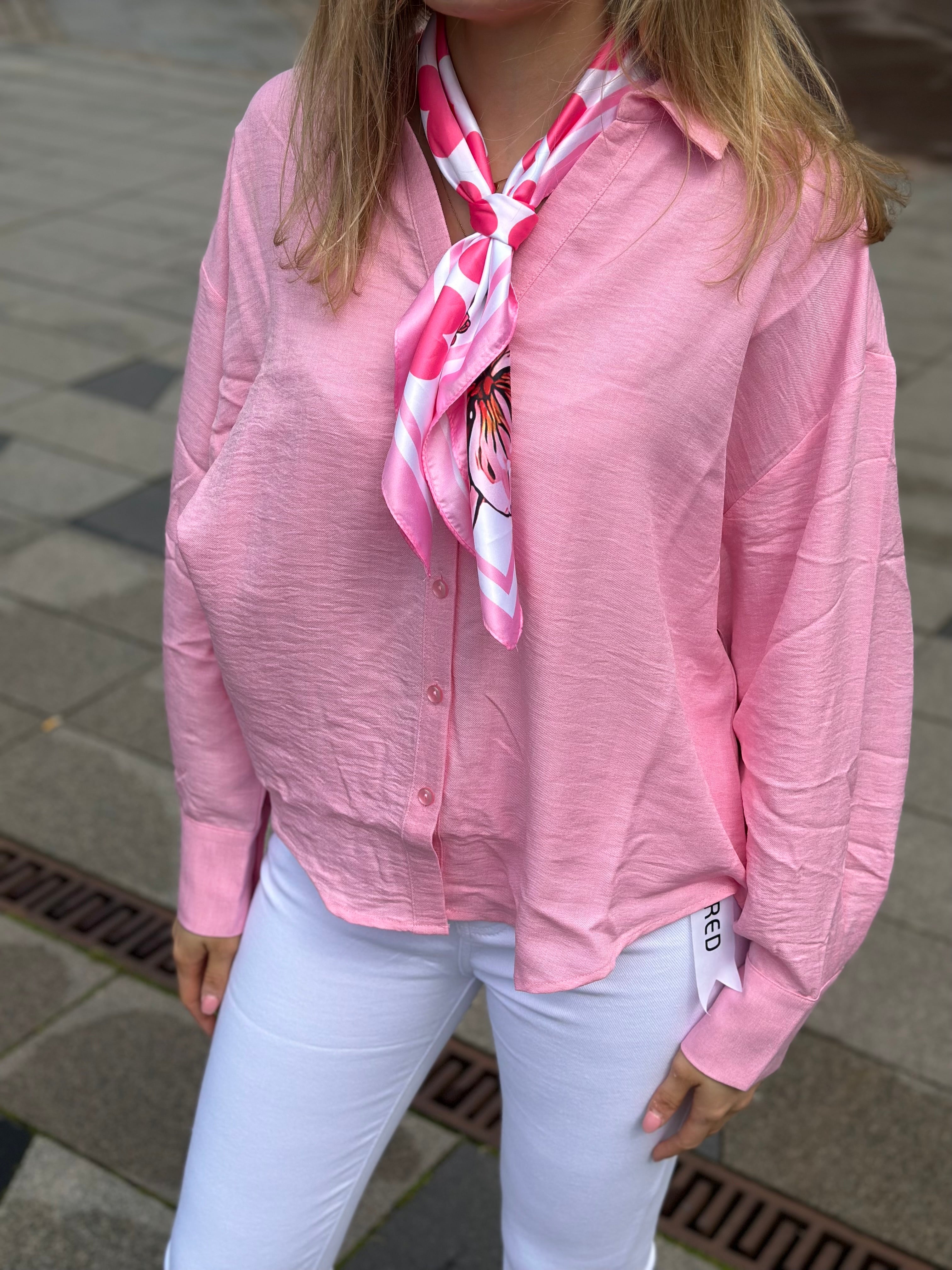 VEROMODA - MELANEY QUEENY LS SHIRT - PRISM PINK