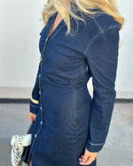 Ladda upp bild till gallerivisning, ONLY - CAITLIN LS DENIM DRESS - DARK BLUE DENIM
