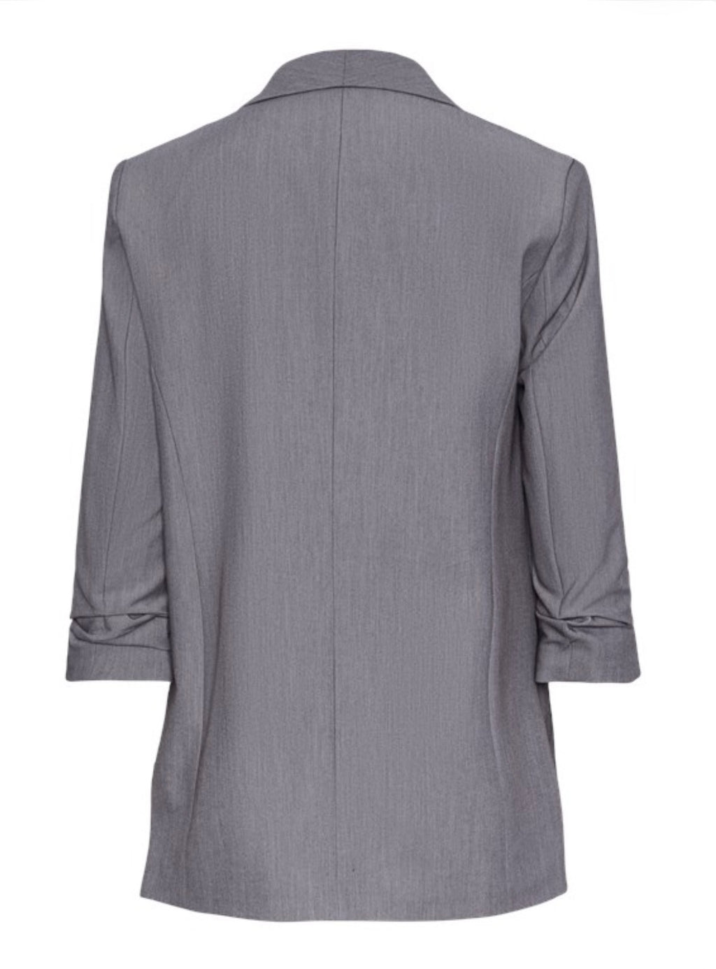 PIECES - BOSELLA 3/4 BLAZER - LIGHT GREY MELANGE