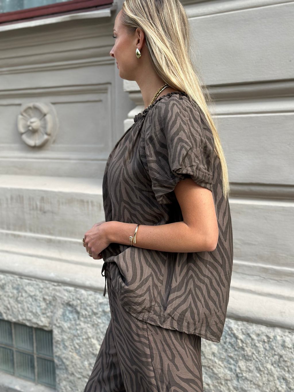 MARTA - LUCIANA TOP 26136 - ZEBRA BROWN