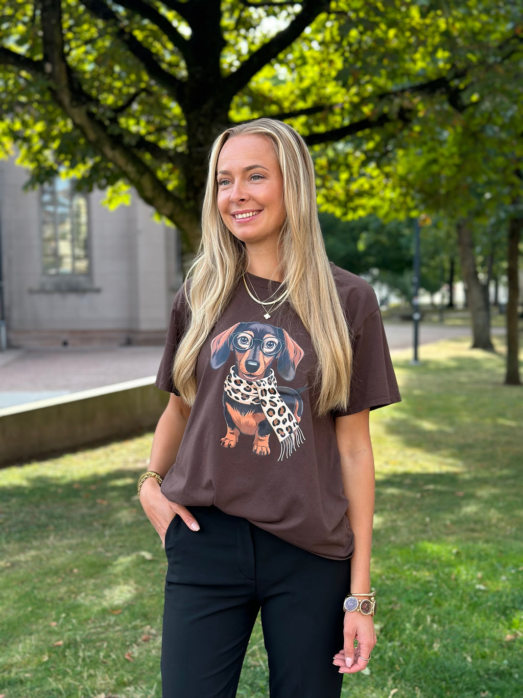 MARTA - INGE T-SHIRT 0532 - CHOCOLATE
