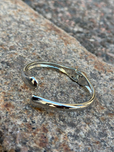 BOW19DETAILS - TWIN DROP BRACELET- SILVER