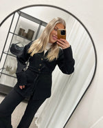 Ladda upp bild till gallerivisning, VERO MODA - KLEO LS LONG CARDIGAN - BLACK
